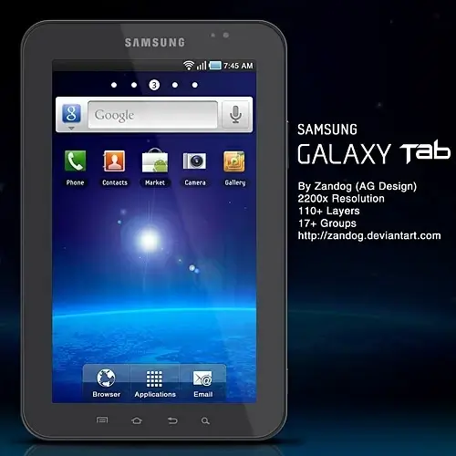 Samsung Galaxy Tab P1000 PSD