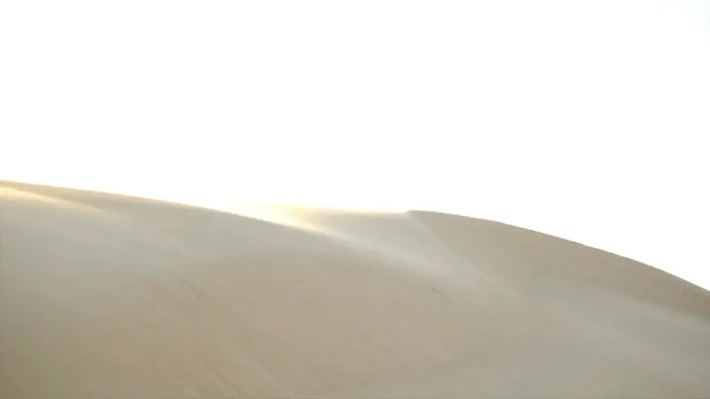 sand blown on sandy dune