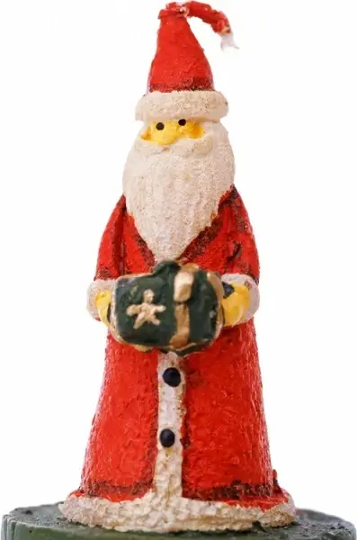 santa claus candle