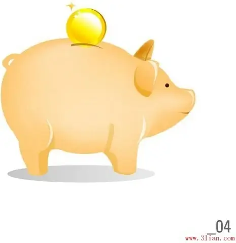 savings pig vector