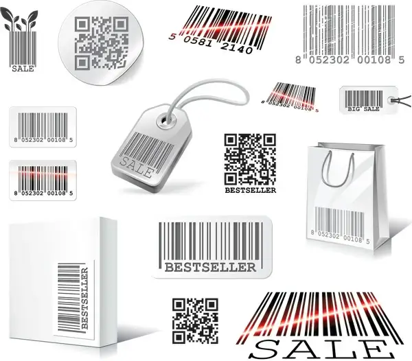 scan two dimensional code label design elements