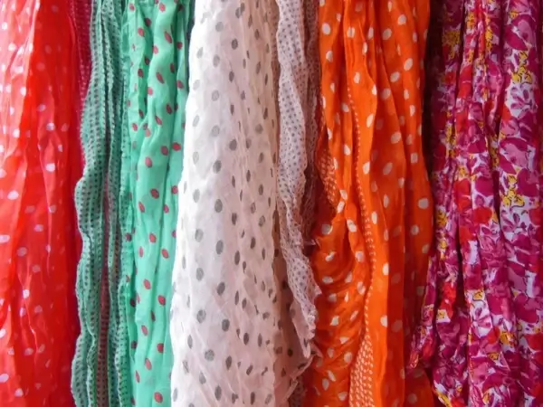 scarves polka dot floral