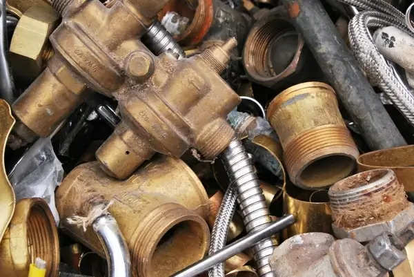 scrap brass waste