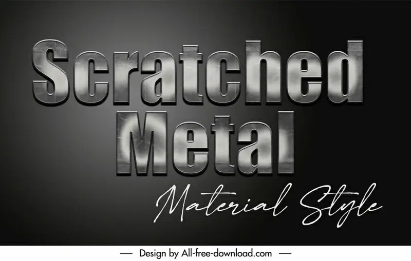 scratched metal style backdrop template flat monochrome design