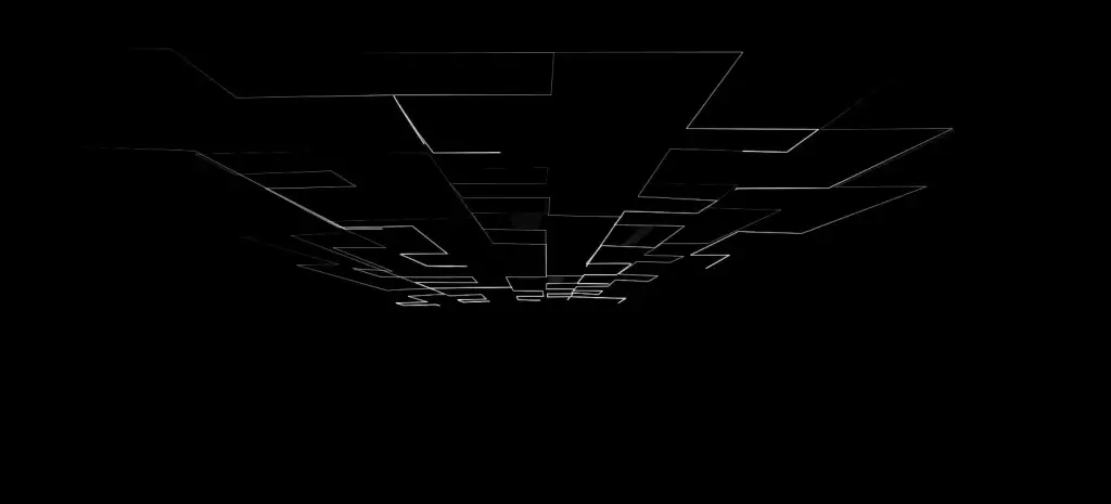 screensaver effect with flat lines in darkness