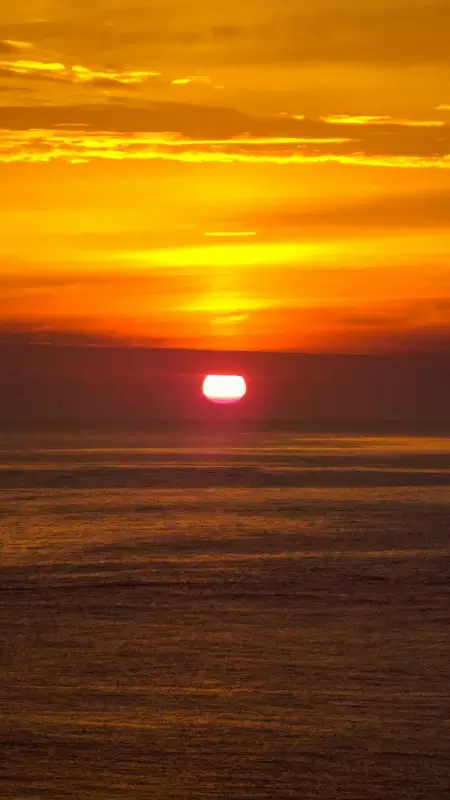 sea scenery picture dark elegant sunset 