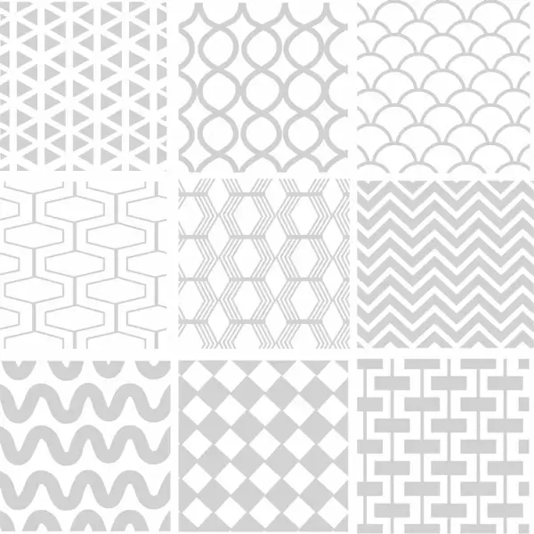 seamless geometric white pattern