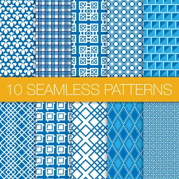 seamless patterns set