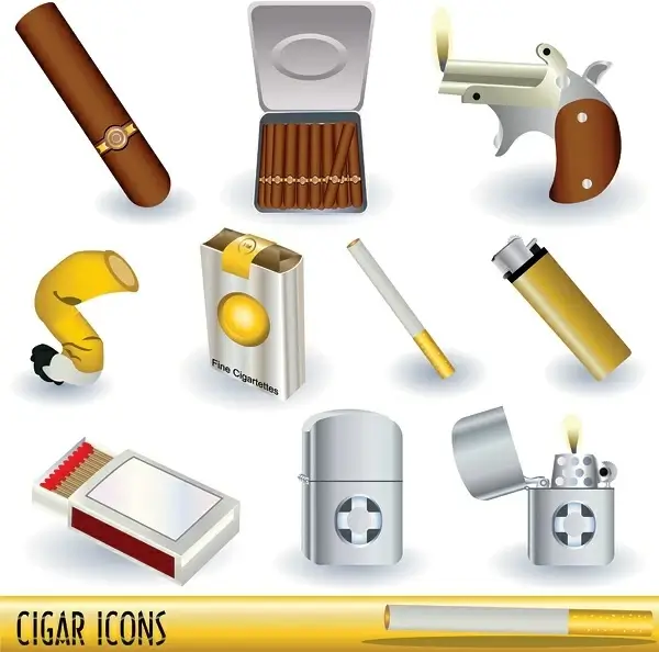 series vector cigarette lighters