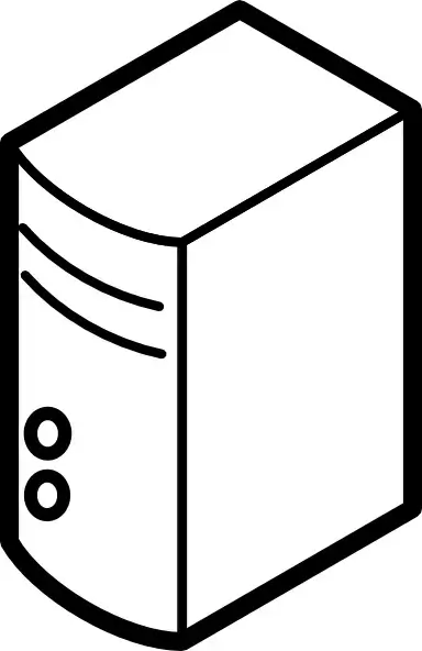 Server Outline clip art 