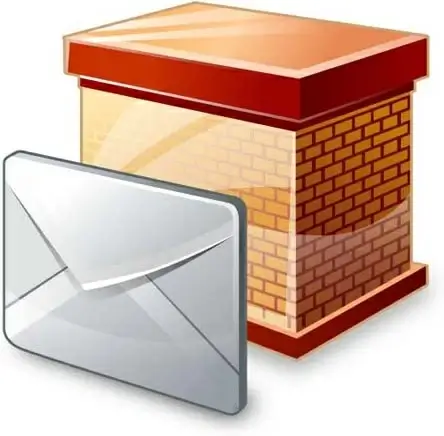 set of block email icon vector