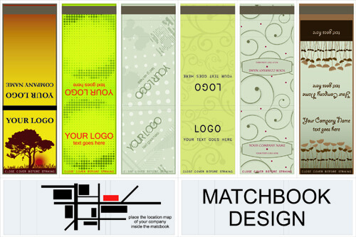 set of bookmarks design elements vector