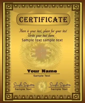 set of certificate and diploma vector templates