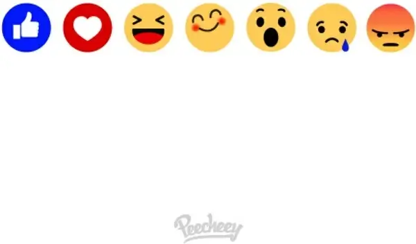 set of facebook emoticons