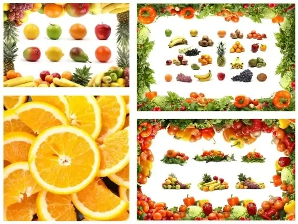 set of highdefinition pictures of fruits and vegetables