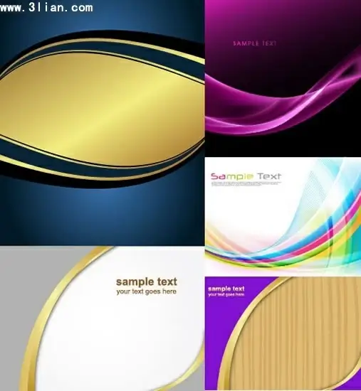 decorative background templates modern colored dynamic curves decor