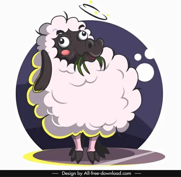 sheep animal avatar cute cartoon sketch