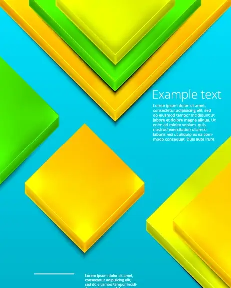 shiny 3d geometry shapes background vector 