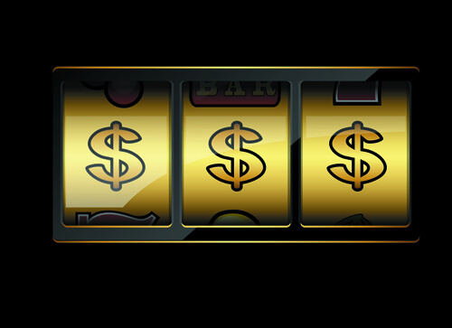 shiny casino elements background vector