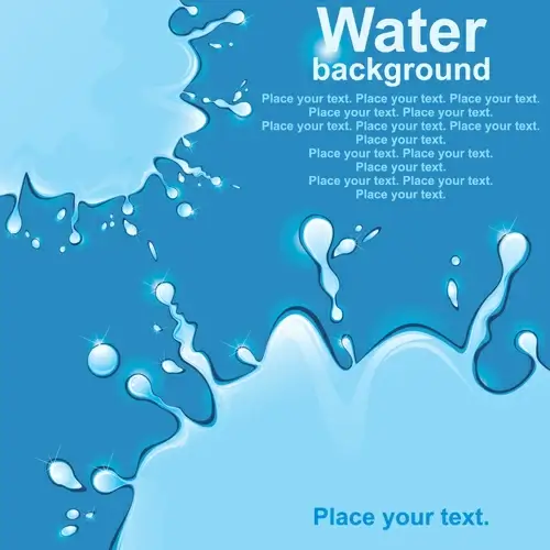 shiny water background vector