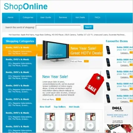 Shop Online Template
