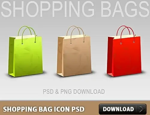 Shopping Bag Icon Free PSD