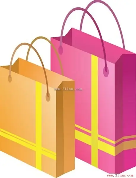 shopping bags vector 