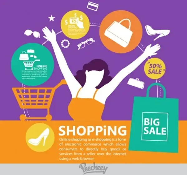 shopping promotion poster