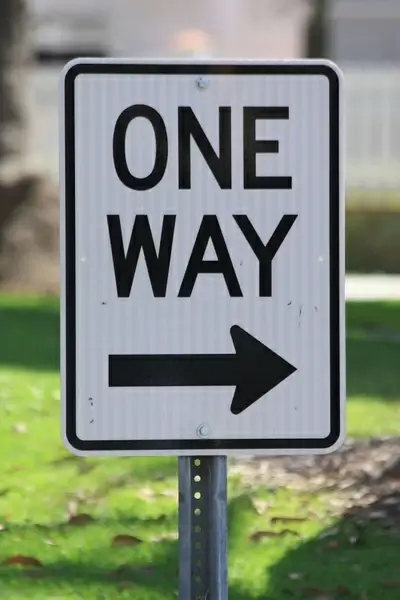 sign one way