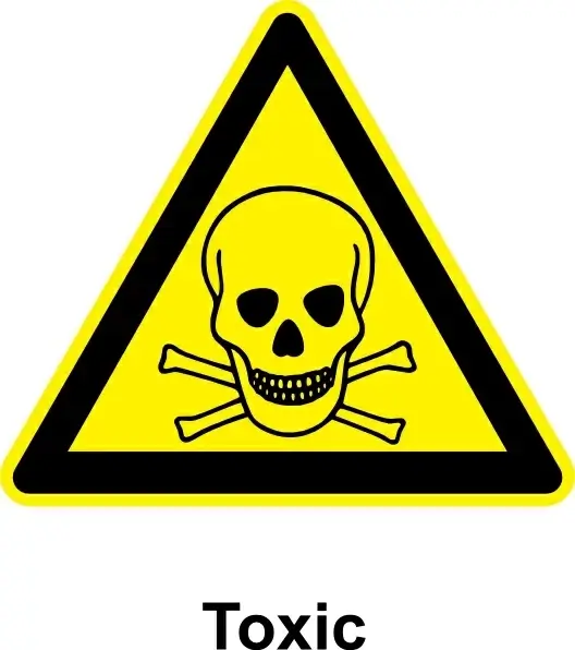 Sign Toxic clip art