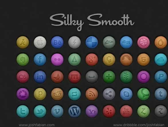 Silky Smooth Social Icons 