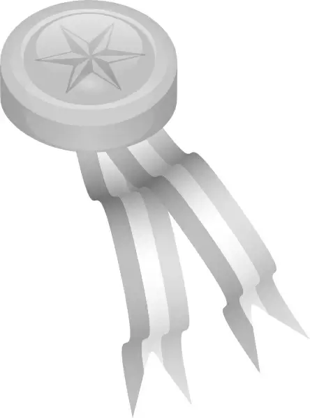 Silver Medallion clip art