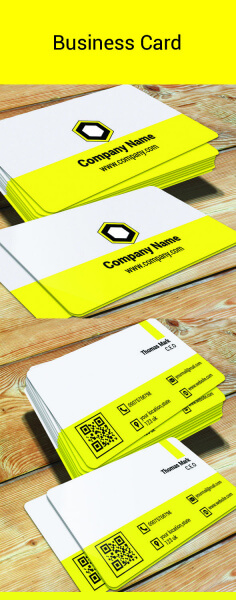 simple and easy designed business card 
