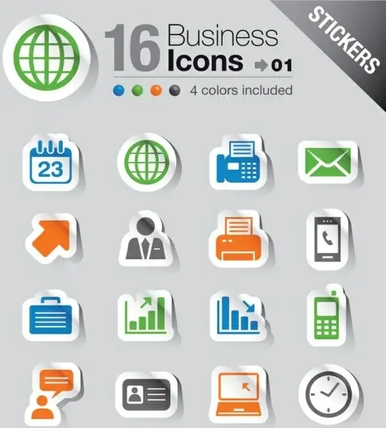 simple and practical icon 01 vector