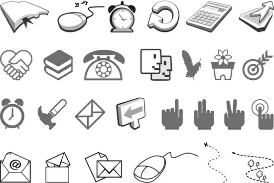 simple black and white icon vector of two