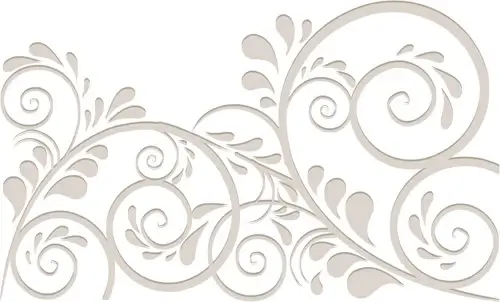 simple floral ornament background vector