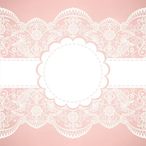 simple lace art background vector