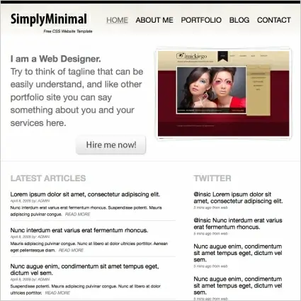 SimplyMinimal Template
