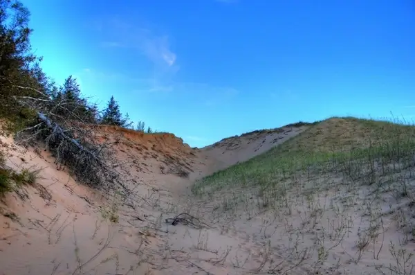 skies over the dunes at pictured rocks national lakeshore michigan