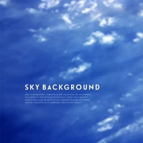 sky with cloud blue background vector