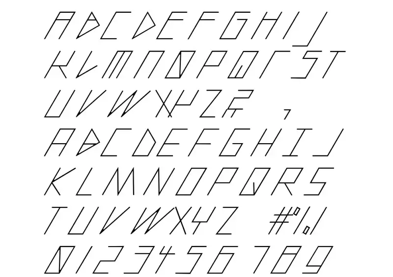 Slanted Italic Shift