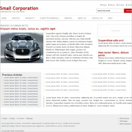 Small Corporation Template