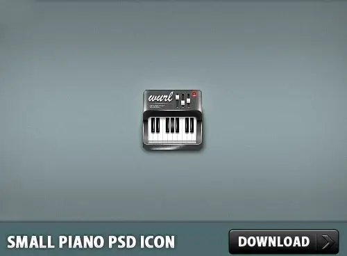 Small Piano PSD Icon