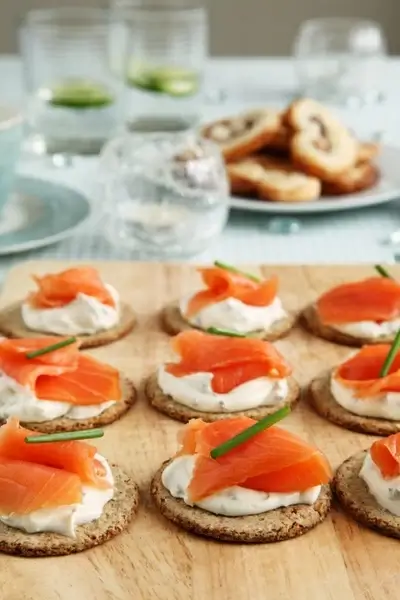smoked salmon appetizer