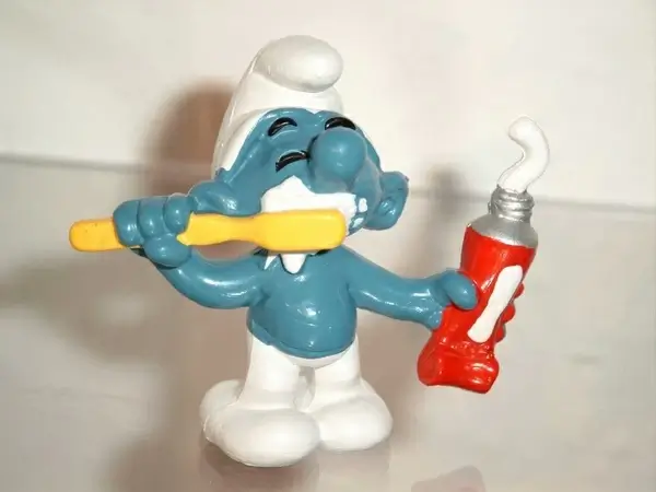 smurf toothbrush toothpaste
