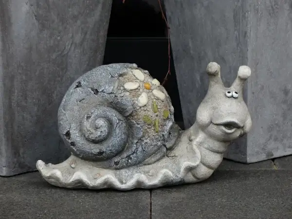 snail funny stone figure sensor