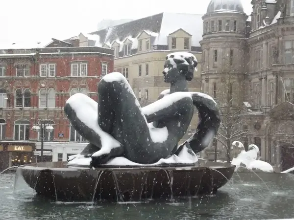 snow in victoria square floozie in the jacuzzi