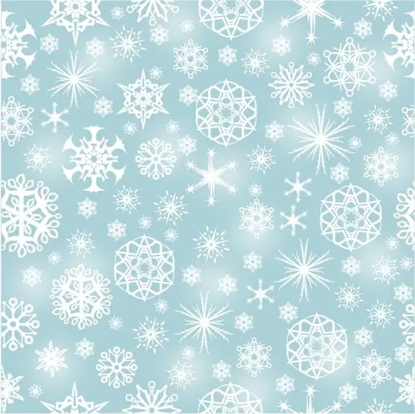 Snowflake Seamless Pattern