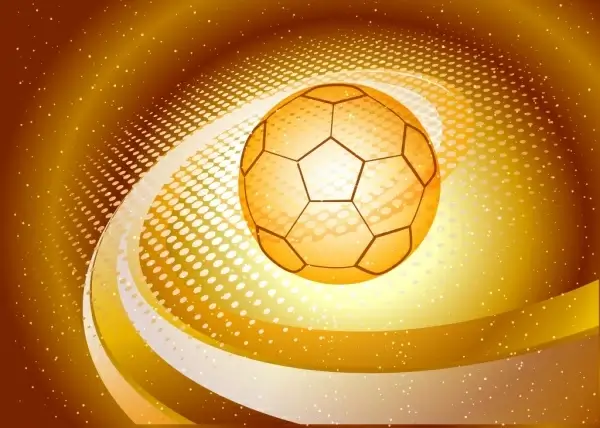 soccer background 3d sparkling yellow sketch