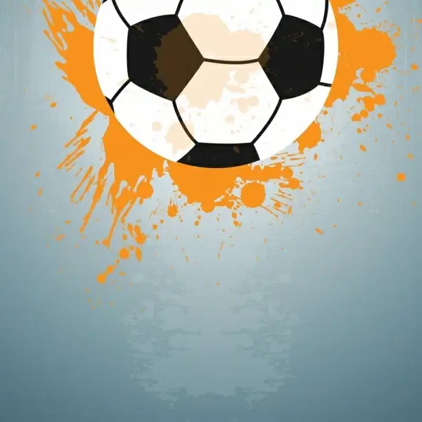 soccer ball background grunge style design 